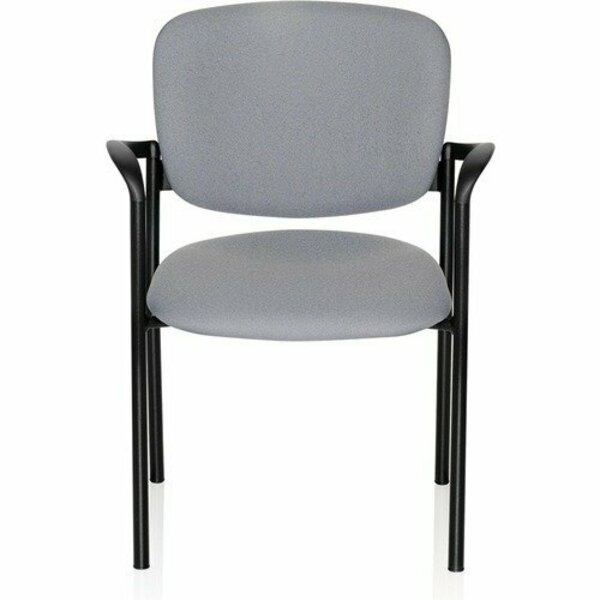 United Chair Co Guest Chair, w/Arms, 24-3/4inx23inx32-3/4in, Ebony Fabric/BK, 2PK UNCBR32TP06DP